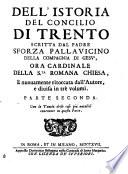 Istoria Del Concilio Di Trento