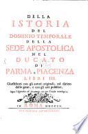 Istoria del dominio temporale della sede apostolica nel Ducato di Parma e Piacenza