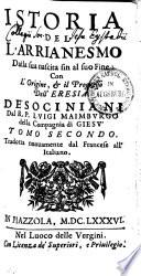 Istoria Del L'Arianesmo