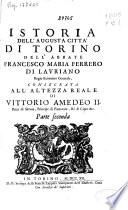 Istoria dell'augusta citta di Torino