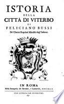 Istoria della città di Viterbo