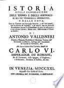 Istoria della generazione dell'uomo, e degli animali, se sia da'vermicelli spermatici, o dalle uova