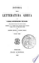Istoria della letteratura greca