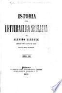 Istoria della letteratura siciliana