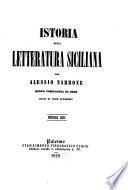 Istoria della letteratura siciliana ...