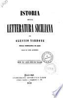 Istoria della letteratura siciliana per Alessio Narbone