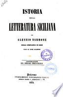 Istoria della letteratura siciliana per Alessio Narbone