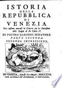 Istoria della Repubblica di Venezia ...