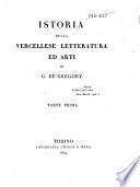 Istoria della vercellese letteratura ed arti