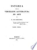 Istoria della Vercellese letteratura et arti
