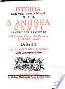 Istoria della Vita ... del B. Andrea Conti