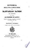 Istoria della vita e delle opere di Raffaello Sanzio da Urbino