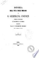 Istoria della vita e delli miracoli di S. Germana Consin, Vergine Secolare e Pastorelle di Pibrac
