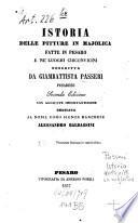 Istoria delle pitture in majolica fatte in Pesaro e ne'luoghi circonvicini