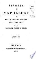 Istoria di Napoleone e della grande armata nell'anno 1812