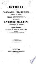 Istoria e concordia evangelica spiegata al popolo nella metropolitana