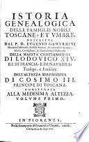 Istoria geneaologica delle famiglie nobili Toscane, et Umbre