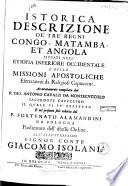 Istorica descrizione de' tre' regni Congo, Matamba et Angola
