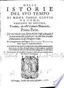 Istorie del suo tempo tradotte da M. Lodovico Domenichi. Con una selva di varia istoria di Carlo Passi ... et un supplimento del Signor Girolamo Ruscelli (etc.)