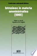 Istruzione in materia amministrativa (2005)