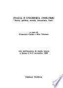 Italia e Ungheria (1920-1960)