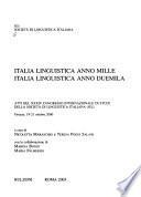 Italia linguistica anno mille, italia linguistica anno duemila