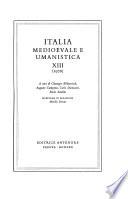 Italia medioevale e umanistica