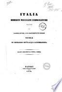 Italia memorie poligrafe iconografiche opera di Gherardo Bevilacqua Aldobrandini