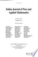 Italian Journal of Pure and Applied Mathematics