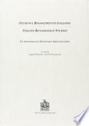 Italian Renaissance studies