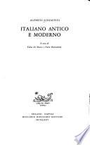 Italiano antico e moderno