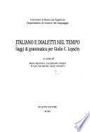 Italiano e dialetti nel tempo