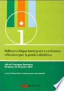 Italiano e lingue immigrate a confronto