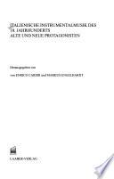 Italienische Instrumentalmusik des 18. Jahrhunderts