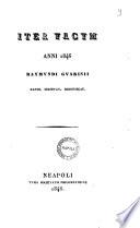 Iter vacum anni 1846 Raymundi Guarinii