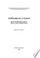 Itinéraires de la raison