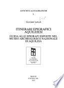 Itinerari epigrafici aquileiesi