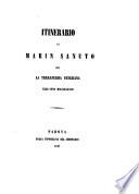 Itinerario di Marin Sanuto per la terraferma veneziana