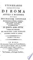 Itinérario istruttivo di Roma antica e moderna