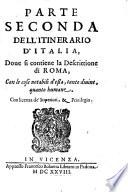 Itinerario, Overo Nova Descrittione de'Viaggi principali d'Italia