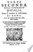 Itinerario Overo Nova Descrittione De' Viaggi Principali D'Italia