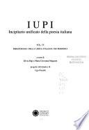 IUPI: Bibliografia della lirica italiana nei periodici