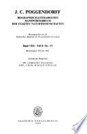 J. C. Poggendorff biographisch-literarisches Handwörterbuch der exakten Naturwissenschaften