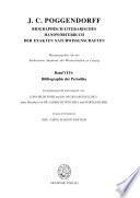 J. C. Poggendorff biographisch-literarisches Handwörterbuch der exakten Naturwissenschaften