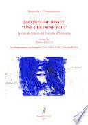 Jacqueline Risset: “Une certaine joie”. Percorsi di scrittura dal Trecento al Novecento