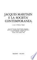 Jacques Maritain e la società contemporanea