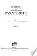 Jahrbuch der österreichischen Byzantinistik