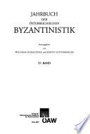 Jahrbuch der österreichischen Byzantinistik