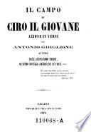 Jl campo di Ciro il giovane. Azione in versi