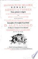 Joannis Petri Bellorii romani Adnotationes nunc primum evulgatae in XII.priorum Caesarum numismata ab Aenea Vico parmensi olim edita